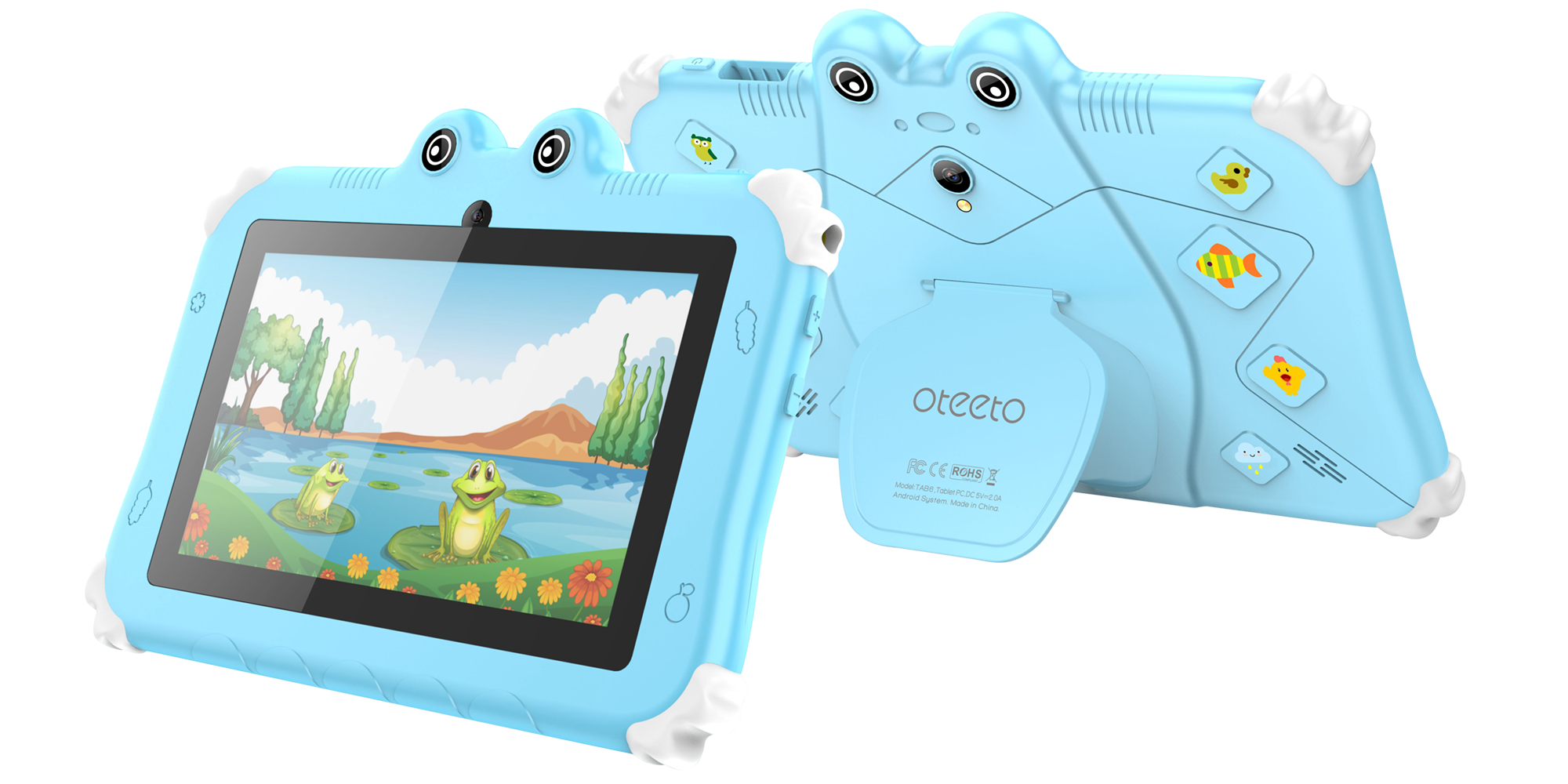 Oteeto TAB 6-Pro Tablet 4GB RAM + 128GB ROM, 7 Inch IPS LCD, Quad-Core 1.3 GHz Processor, Wifi, Android 13