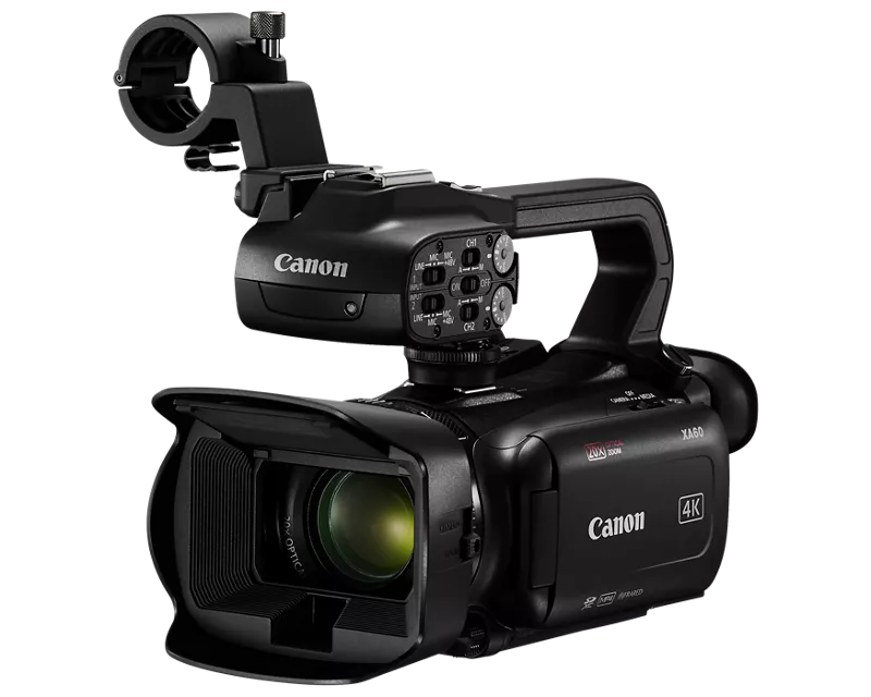 Canon XA60 Professional UHD 4K Camcorder with LCD Touchscreen and 20x Optical Zoom Lens - Black