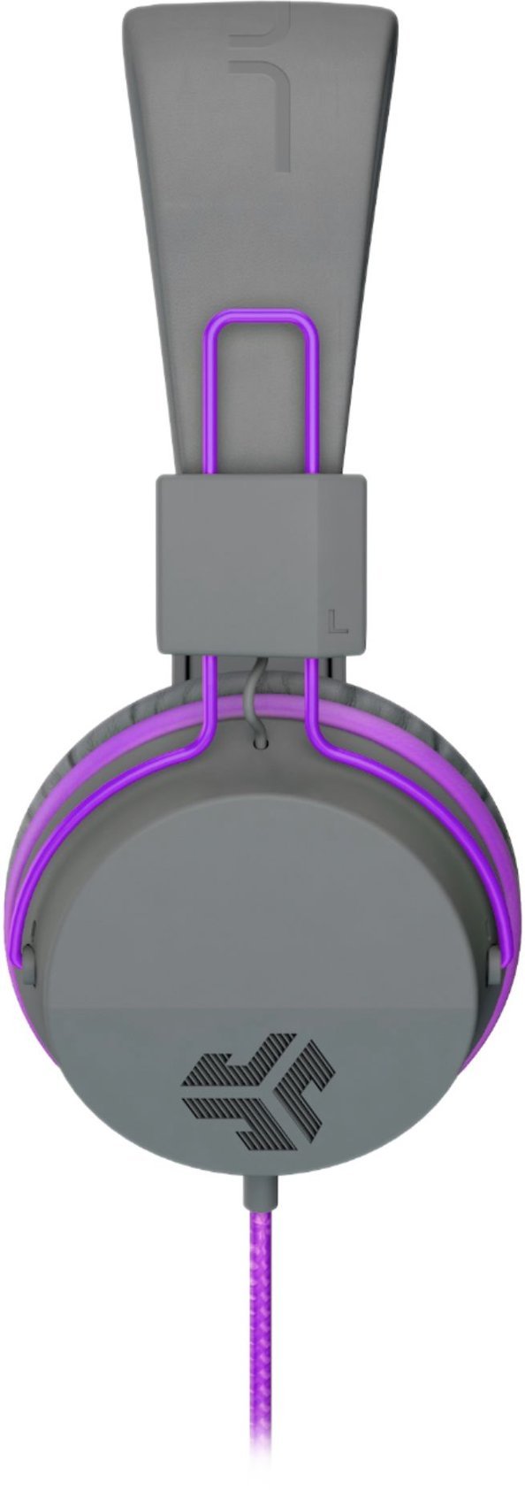 JLab JBuddies Studio On-Ear Kids Wired Headphones - Gray/Purple