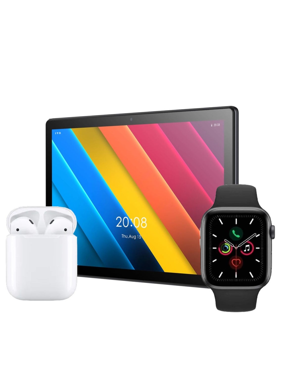 Oteeto TAB10 Smart Trio 8GB RAM 512GB ROM Android Tablet PC Smart Watch True Wireless Earphone Combo