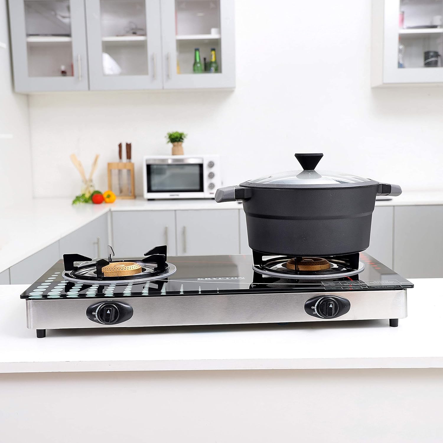 Krypton Gas Cooker - Stainless Steel Frame and Tray KNGC6002N