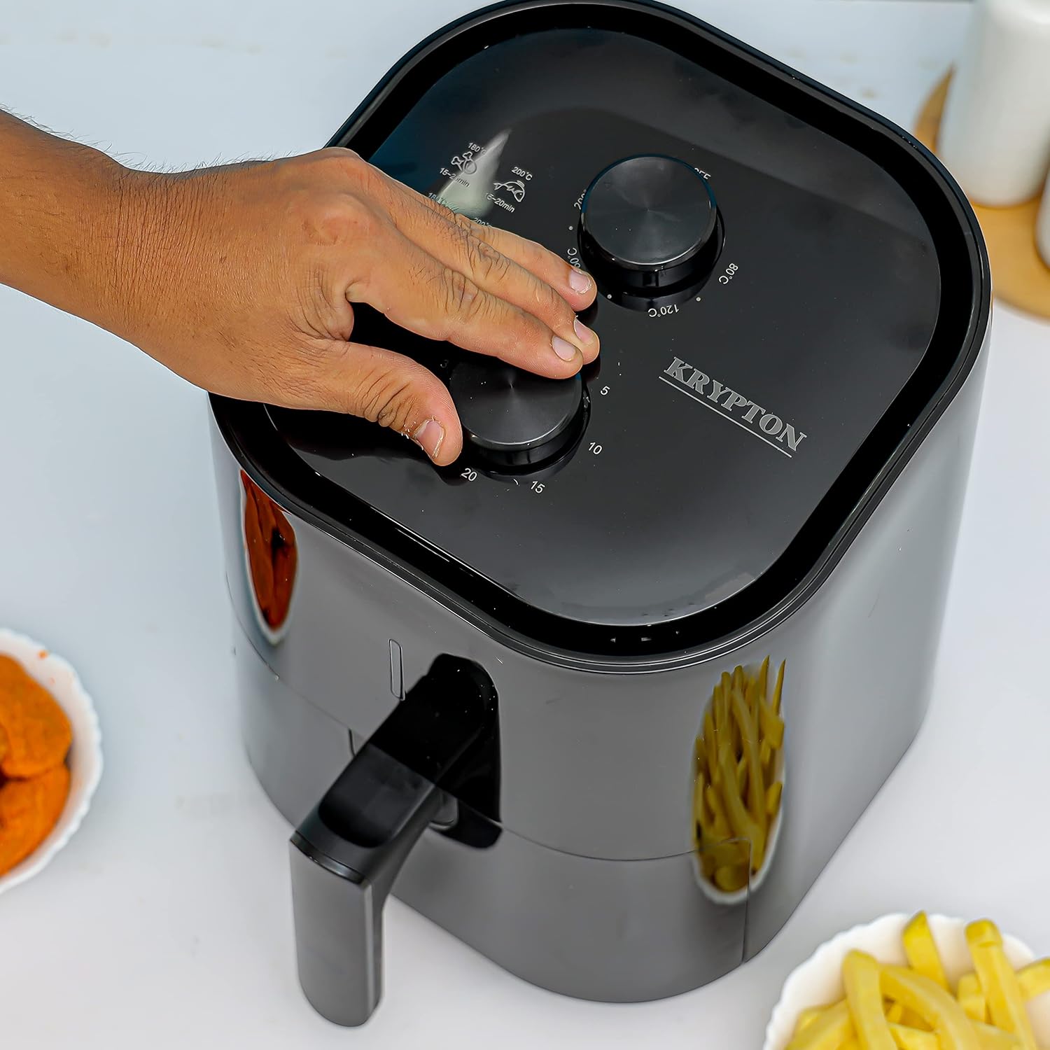 Krypton 3L Air Fryer 1400 W KNAF6362 - Black