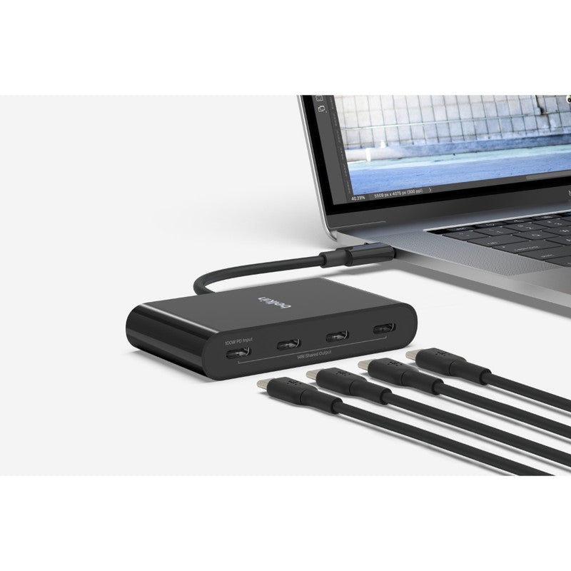 BELKIN USB-C to 4-Port USB-C Hub - Black