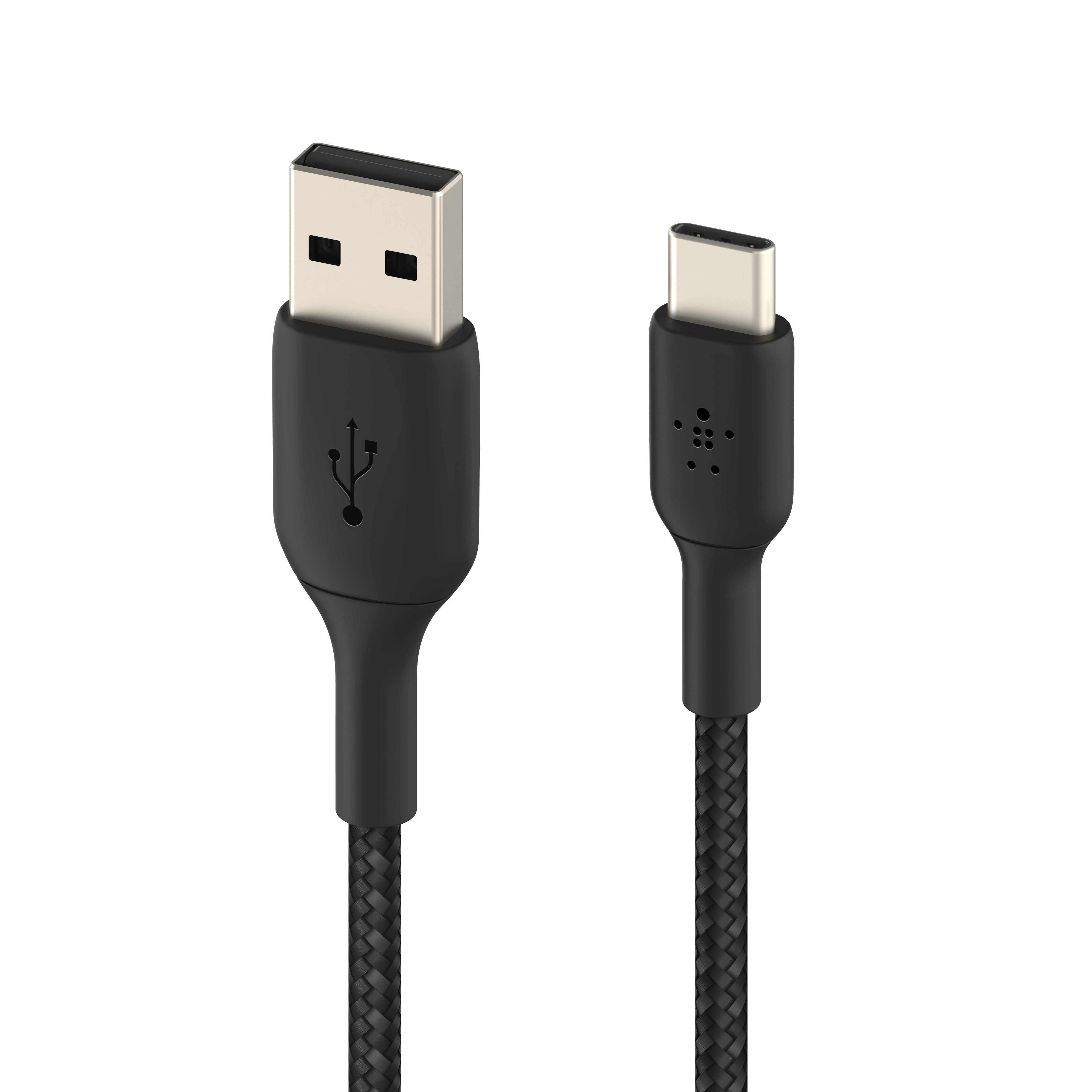 BELKIN Boost Charge USB-C to USB-A Braided Cable 2Meter - Black