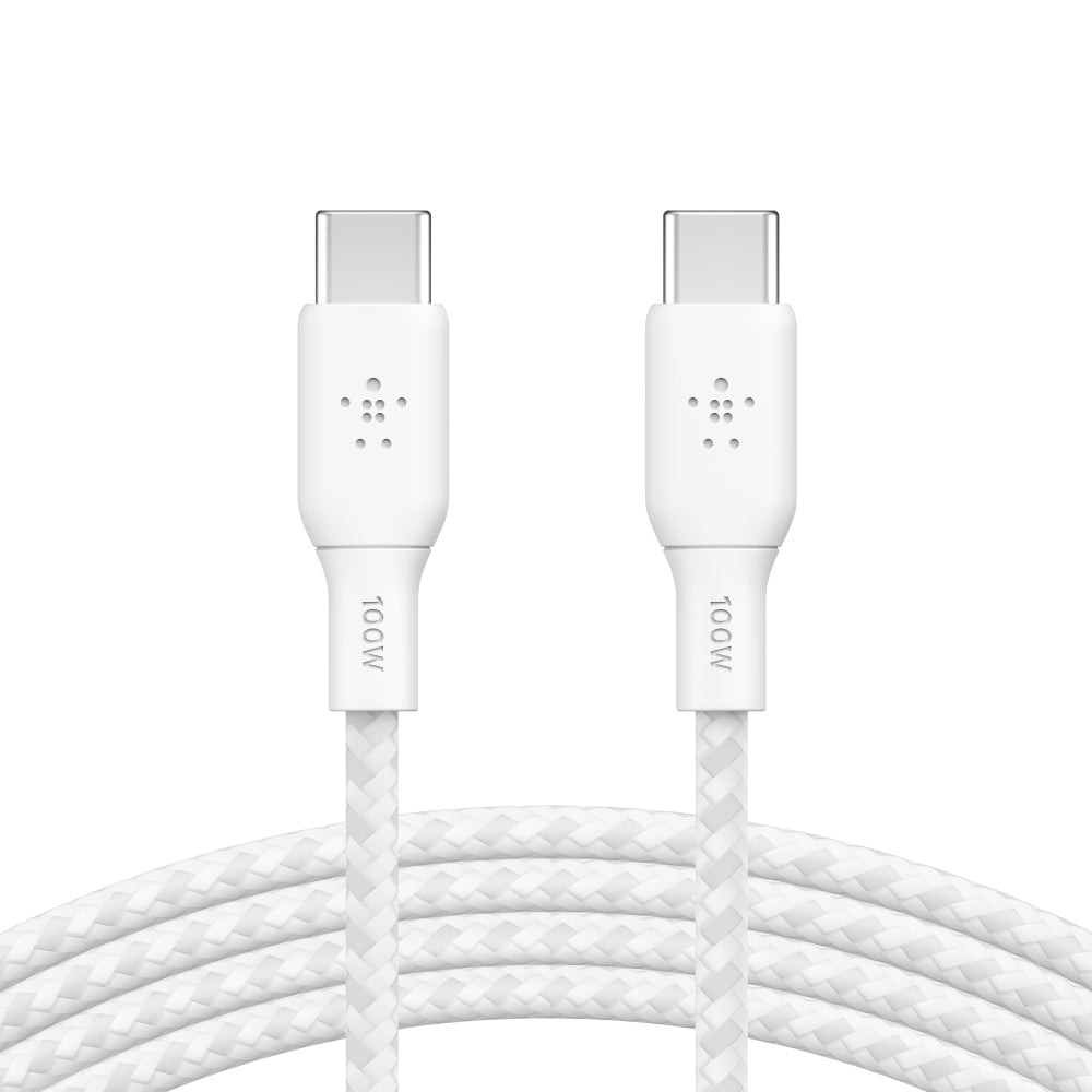 BELKIN Boost Charge USB-C to USB-C Braided Cable 3 Meter - White