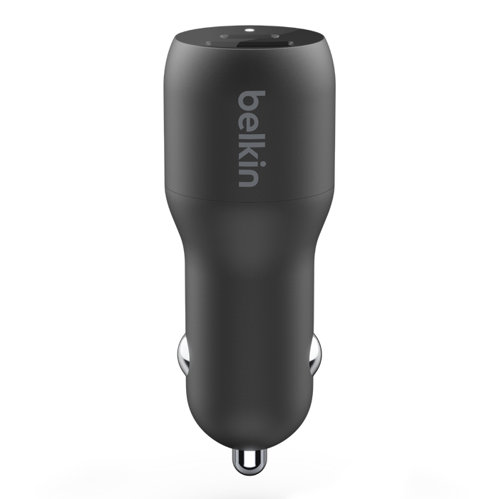 BELKIN Dual Car Charger with PPS - 25W USB-C - 12W USB-A - Black