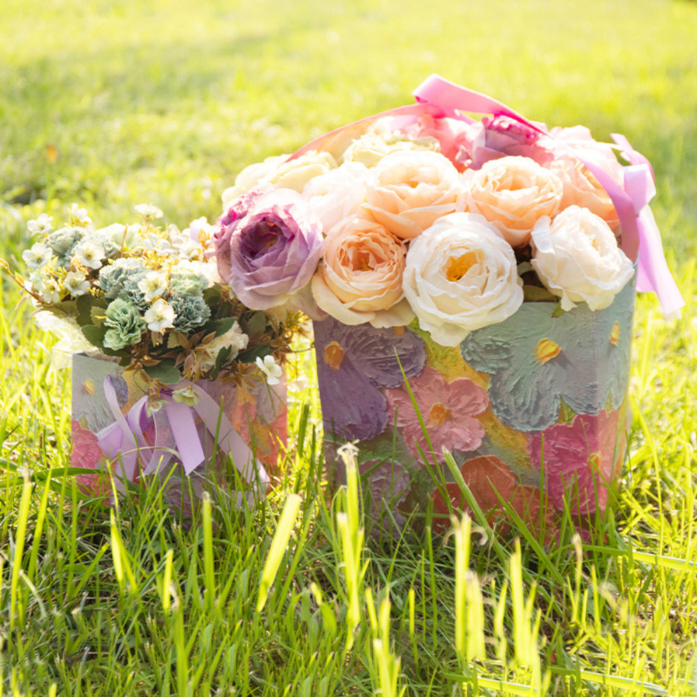 3D Bouquet Of Flowers Square Bag - Large 30x30x30CM