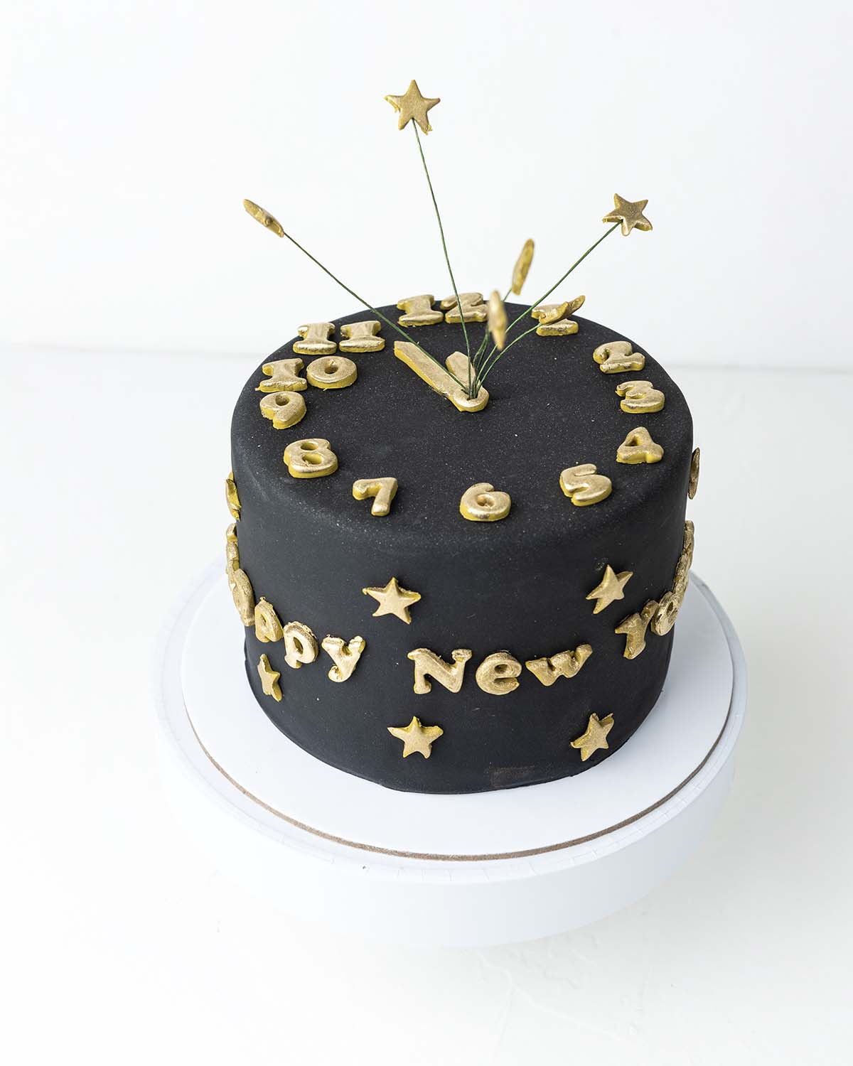 Dark Chocolate NYE Cake