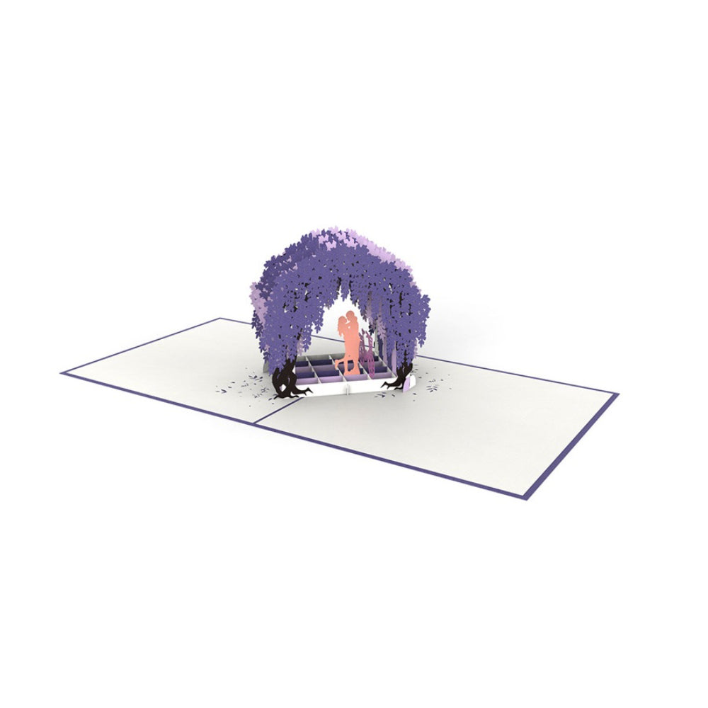 Wisteria Gate Pop Up Birthday Greeting Card