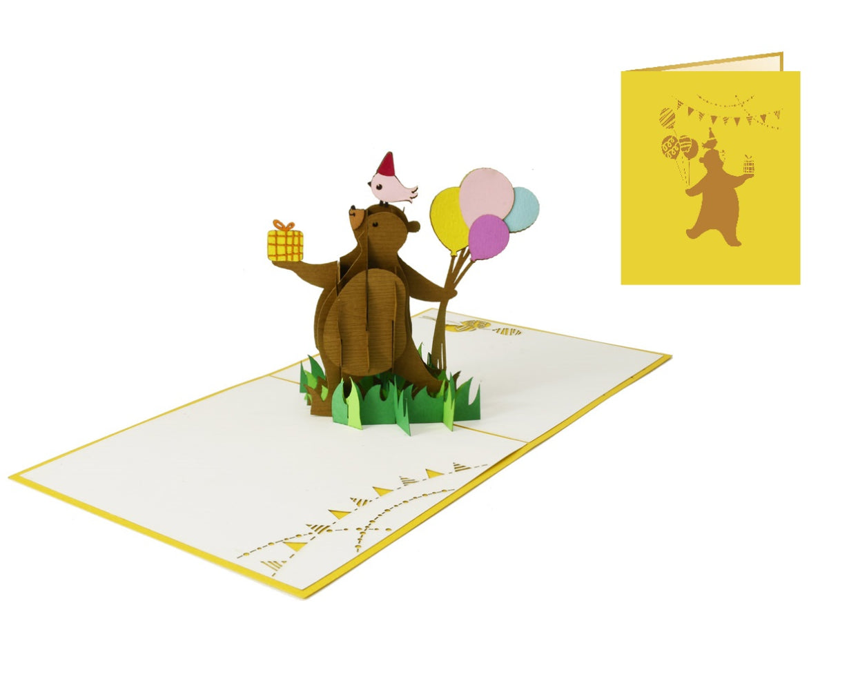 The Bear Birthday Pop Up Birthday Greeting Card