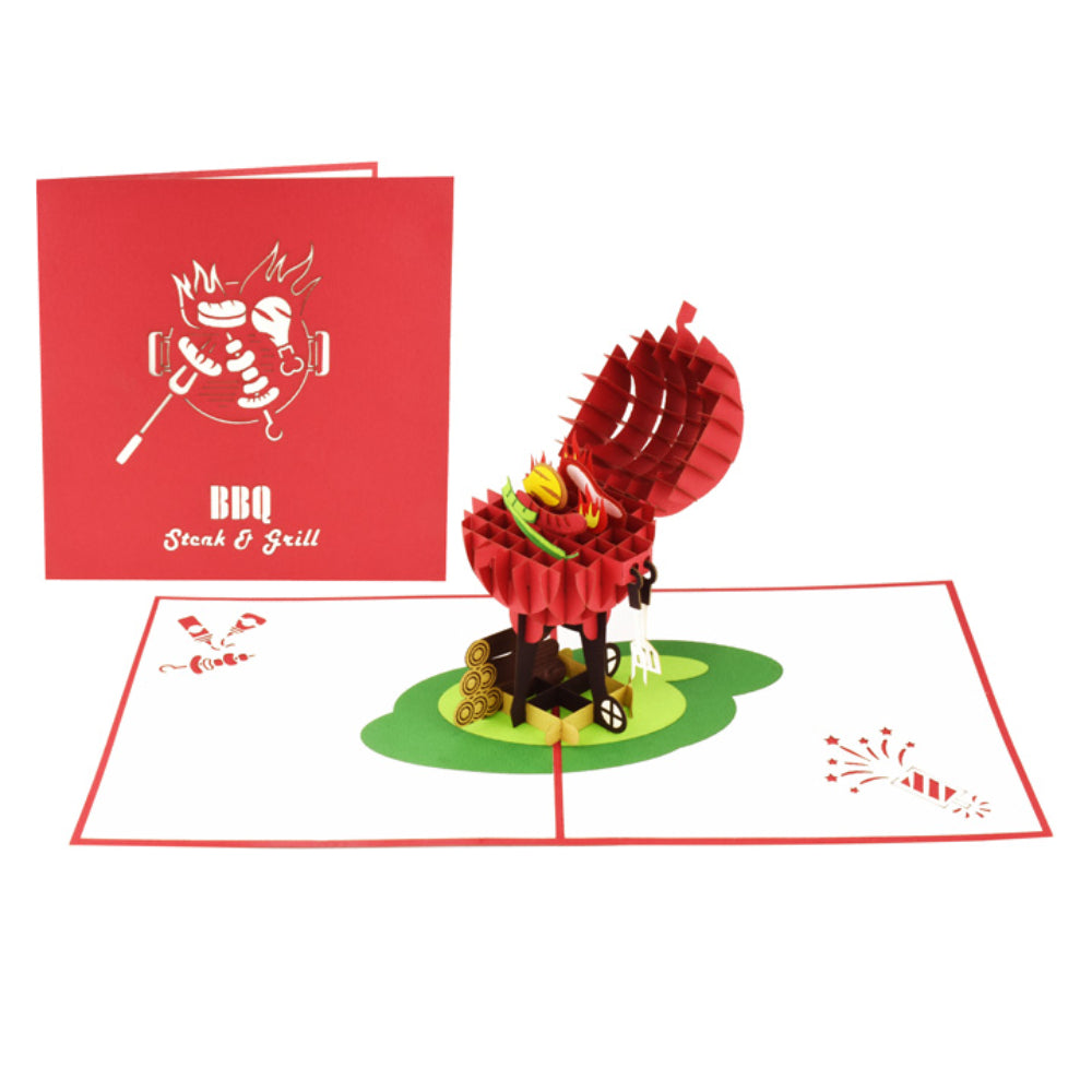 BBQ Pop Up Birthday Greeting Card