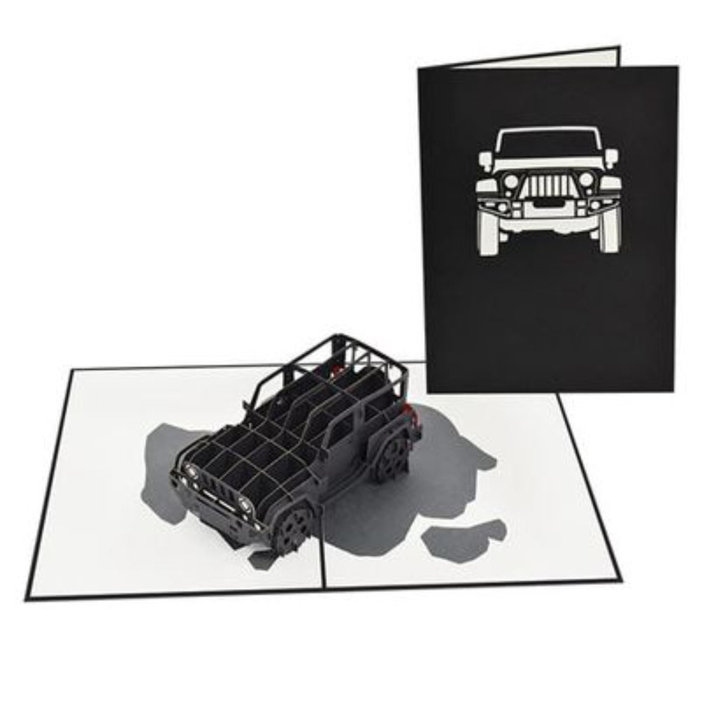 Jeep Pop Up Birthday Greeting Card