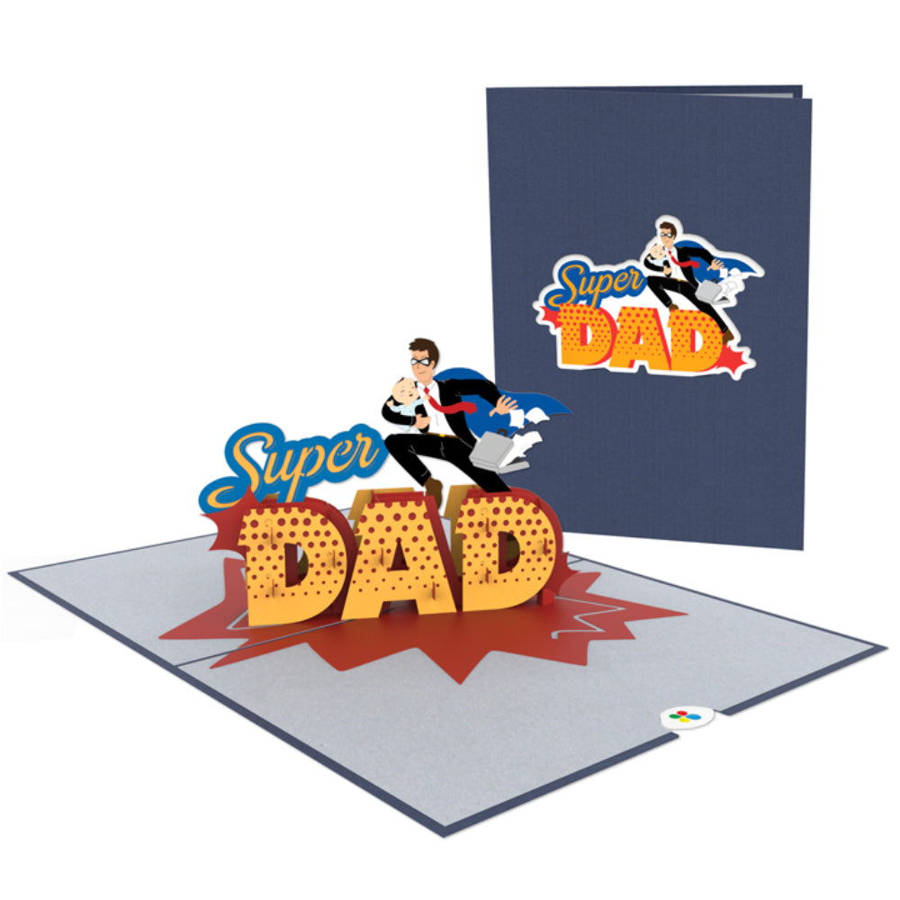 Super Dad Pop Up Birthday Greeting Card