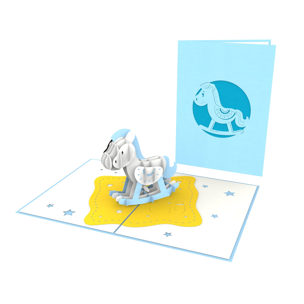 Rocking Horse Pop Up Birthday Greeting Card