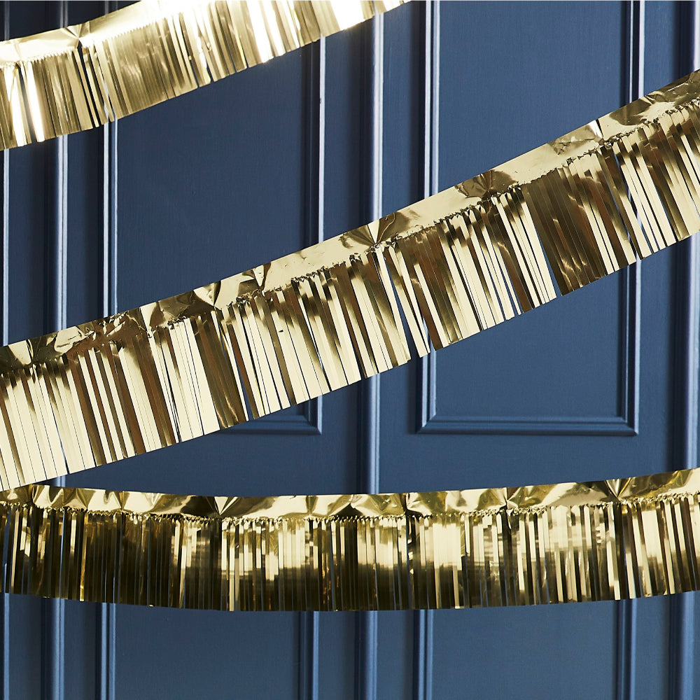 Gold Fringe Foil Garland