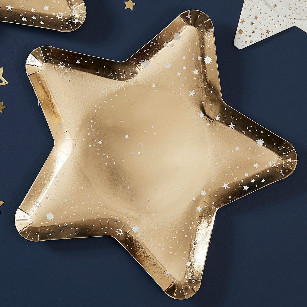 Star Shaped Gold Plate