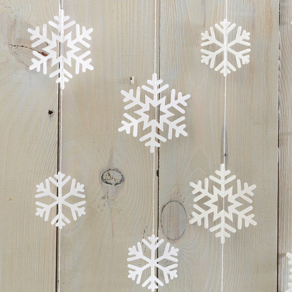 Rustic Christmas -Snowflake Garland