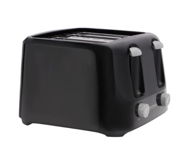 Krypton 4 Slice Slot Bread Toaster 1400 W KNBT6295 - Black