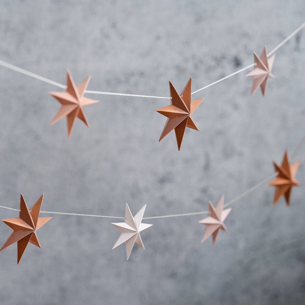 Bunting - Paper 3D Stars