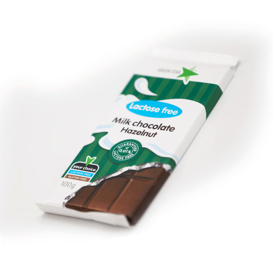 Green Star MILK CHOCOLATE HAZELNUT Lactose Free