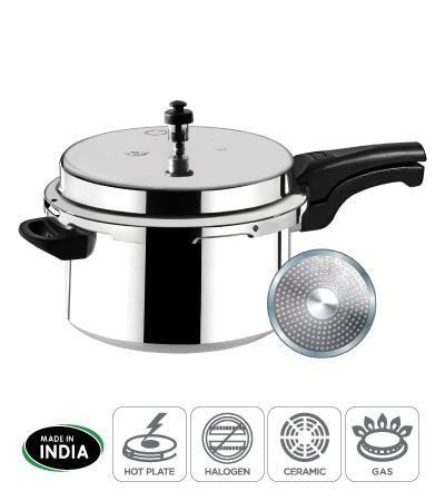 Sanford Aluminium Pressure Cooker with Induction Base 7.5 L 20 W SF3254PC-7.5L - Silver