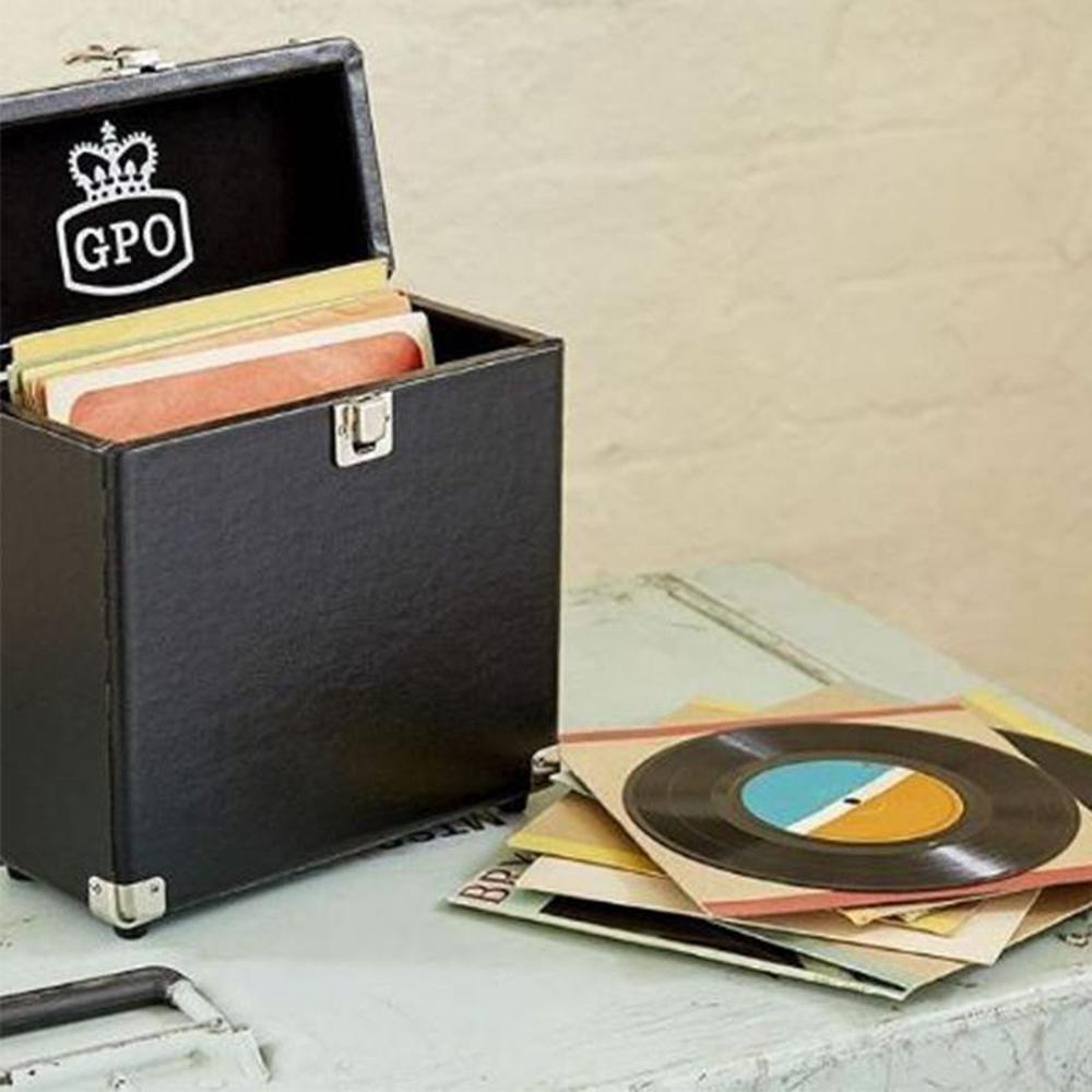 GPO Retro - 12 inch Vinyl Case Black