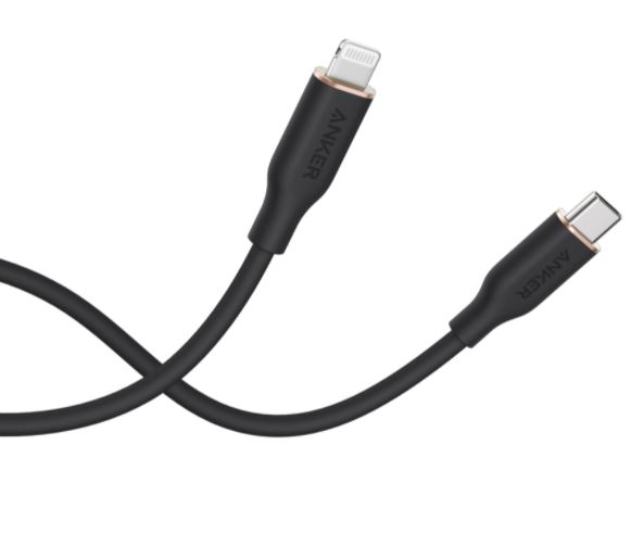 Anker PowerLine III Flow USB-C to Lightning Cable 6-ft Black